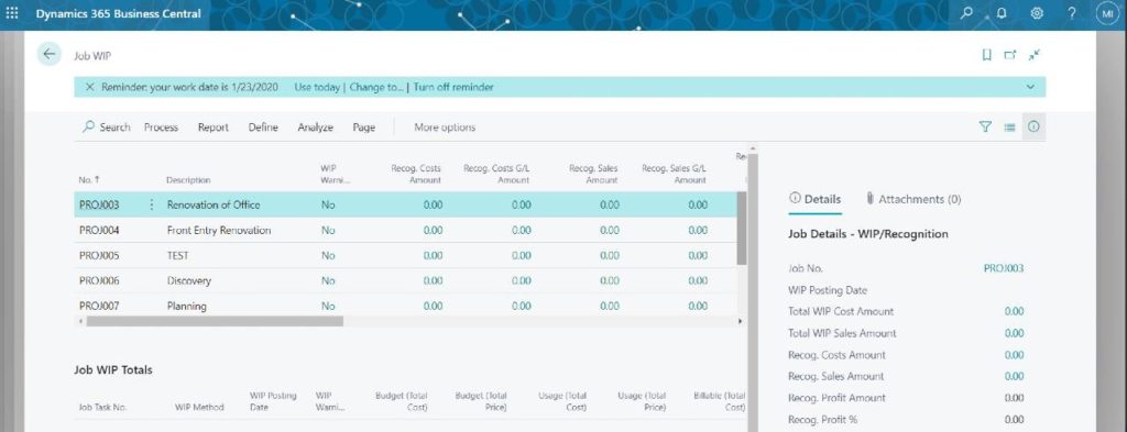 Job WIP Functionality in Business Central (Part 3 of 3)