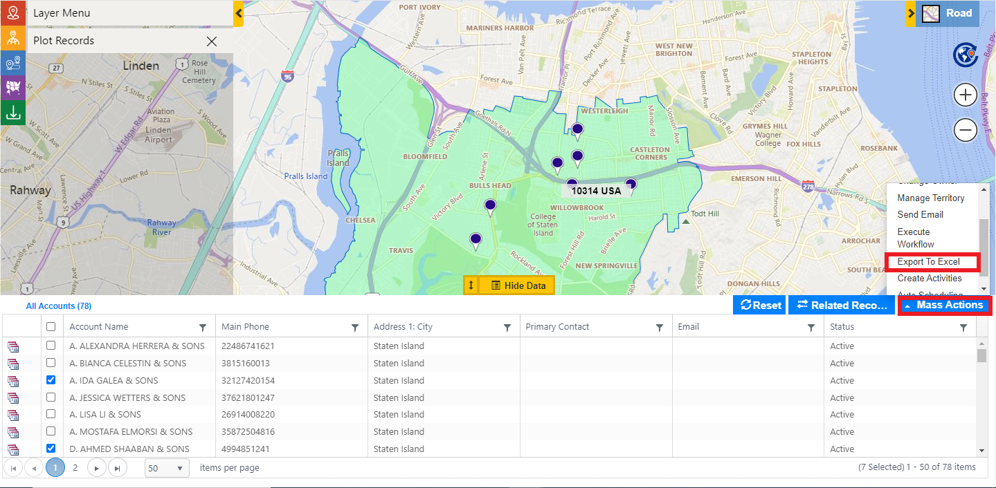 Maplytics within Dynamics 365 CRM