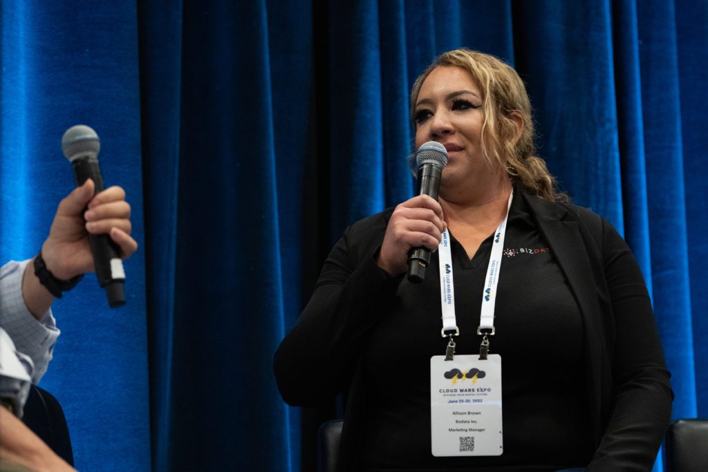 Cloud Wars Expo Wayne Sadin interviews Allison Brown of Bizdata Inc.