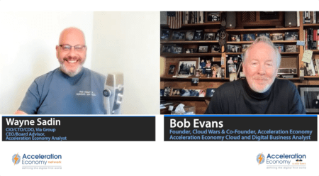 Screengrab from podcast episode on data modernization with Wayne Sadin