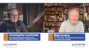 Screengrab from podcast episode with Christopher Lochhead on ChatGPT and the rise of the intellectual capitalist